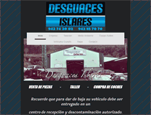 Tablet Screenshot of desguacesislares.com